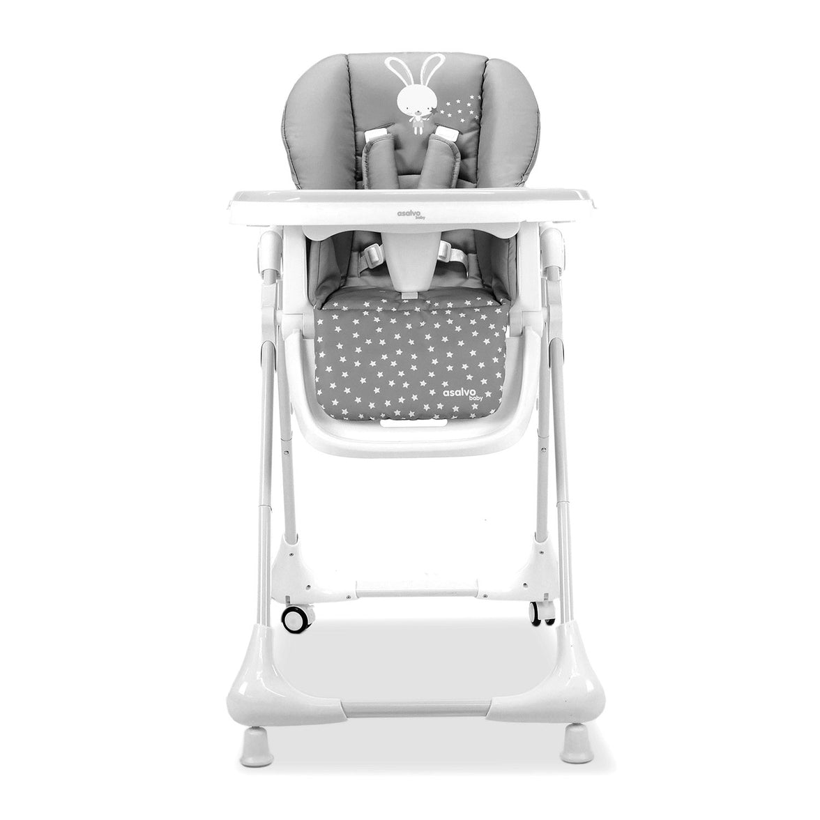 Gray Bunny Highchair with Wheels