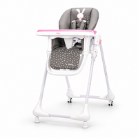 Cadeira alta Coelhinho Rosa com Rodas