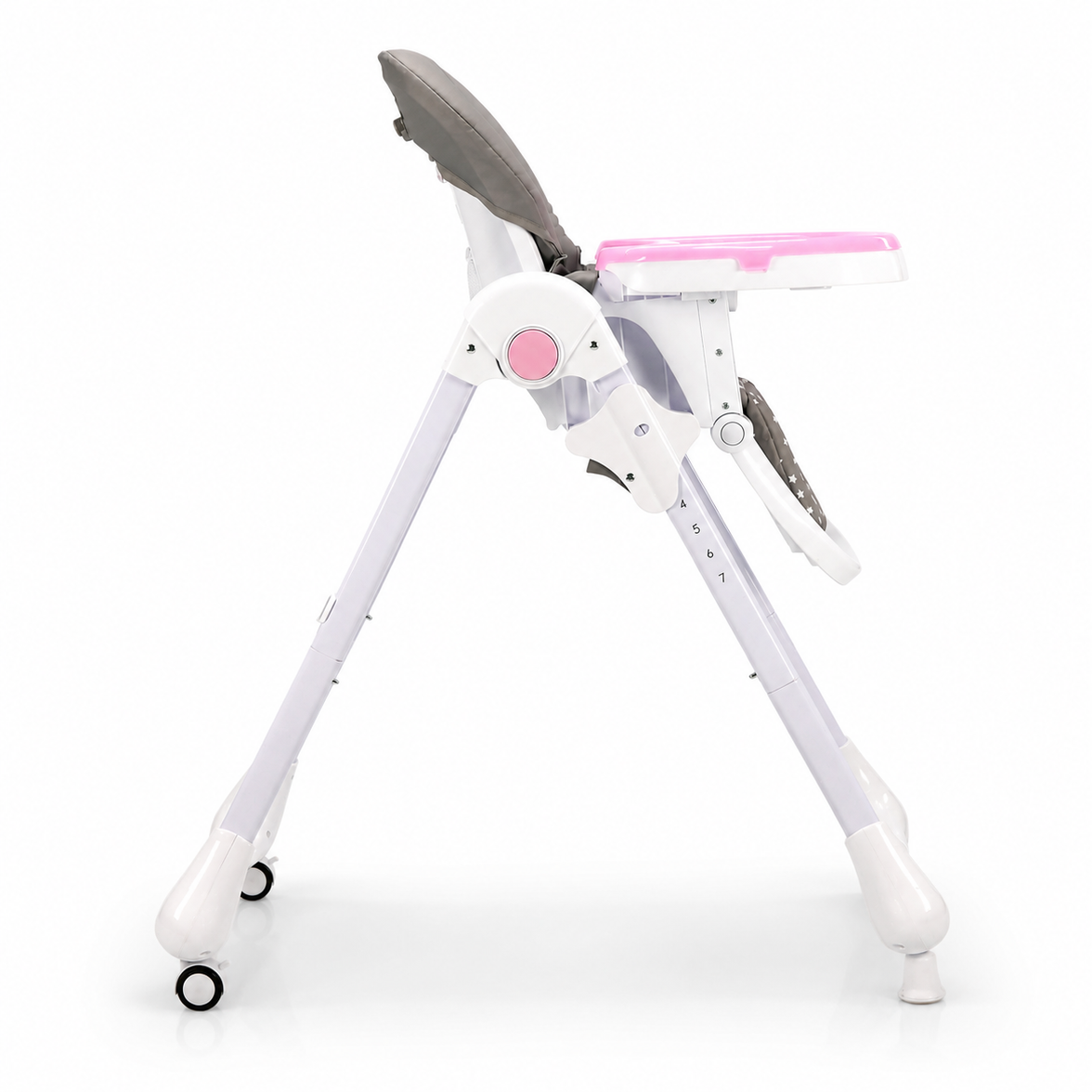 Cadeira alta Coelhinho Rosa com Rodas