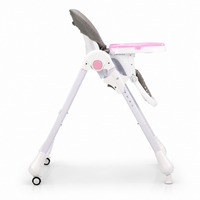 Cadeira alta Coelhinho Rosa com Rodas