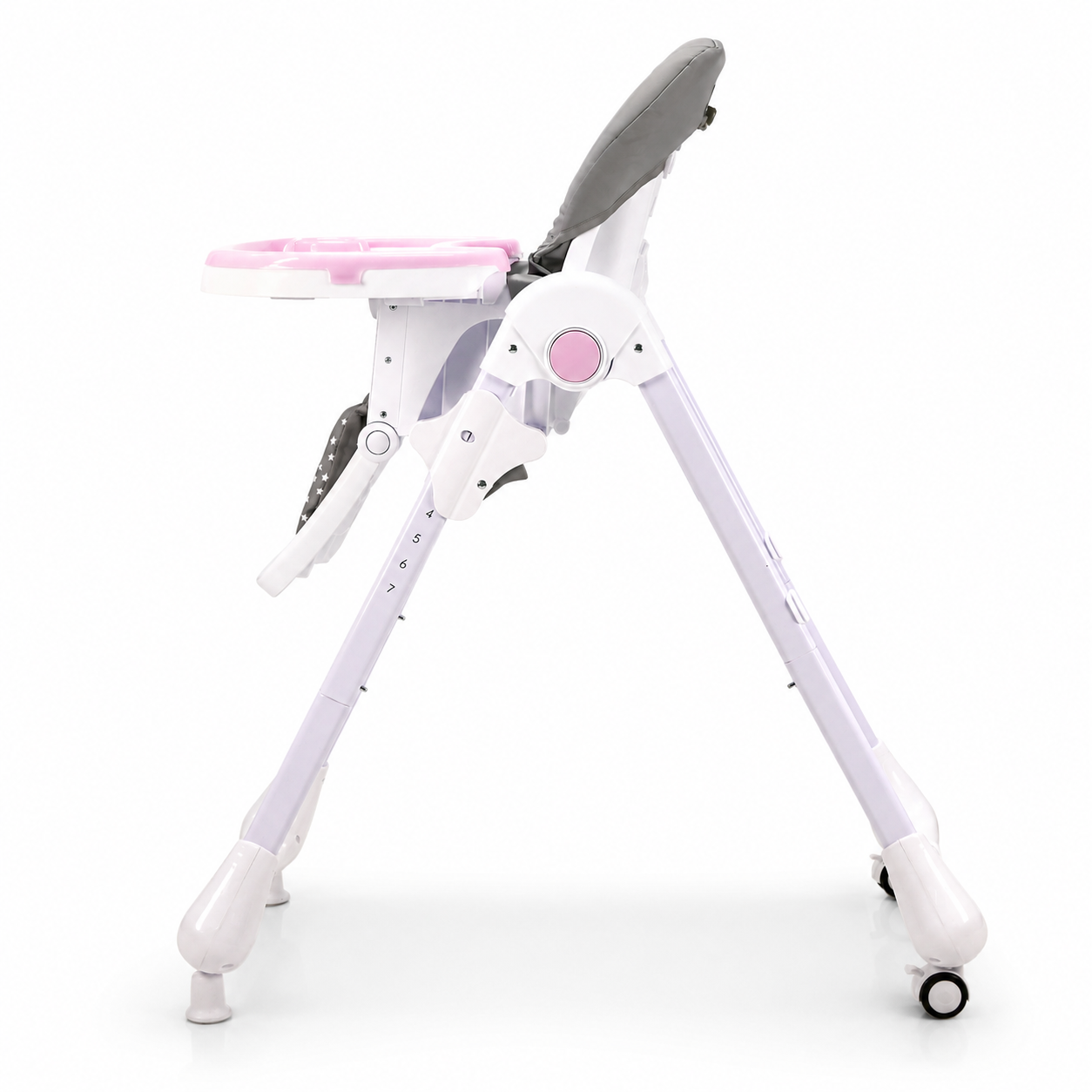 Cadeira alta Coelhinho Rosa com Rodas