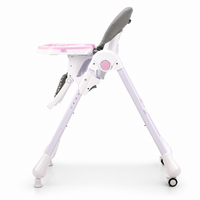 Cadeira alta Coelhinho Rosa com Rodas