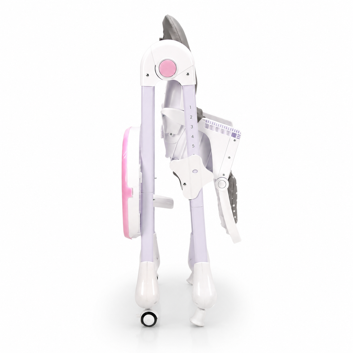 Cadeira alta Coelhinho Rosa com Rodas