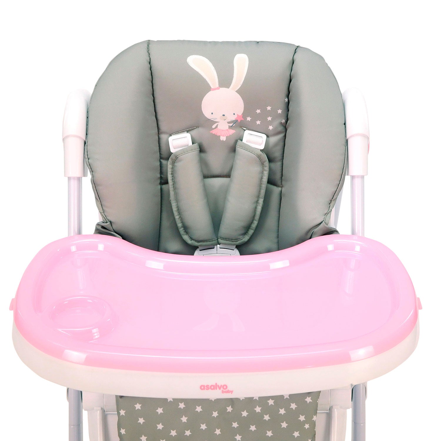 Trona con Ruedas Conejito Rosa