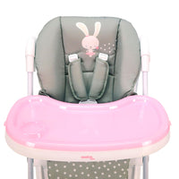 Trona con Ruedas Conejito Rosa