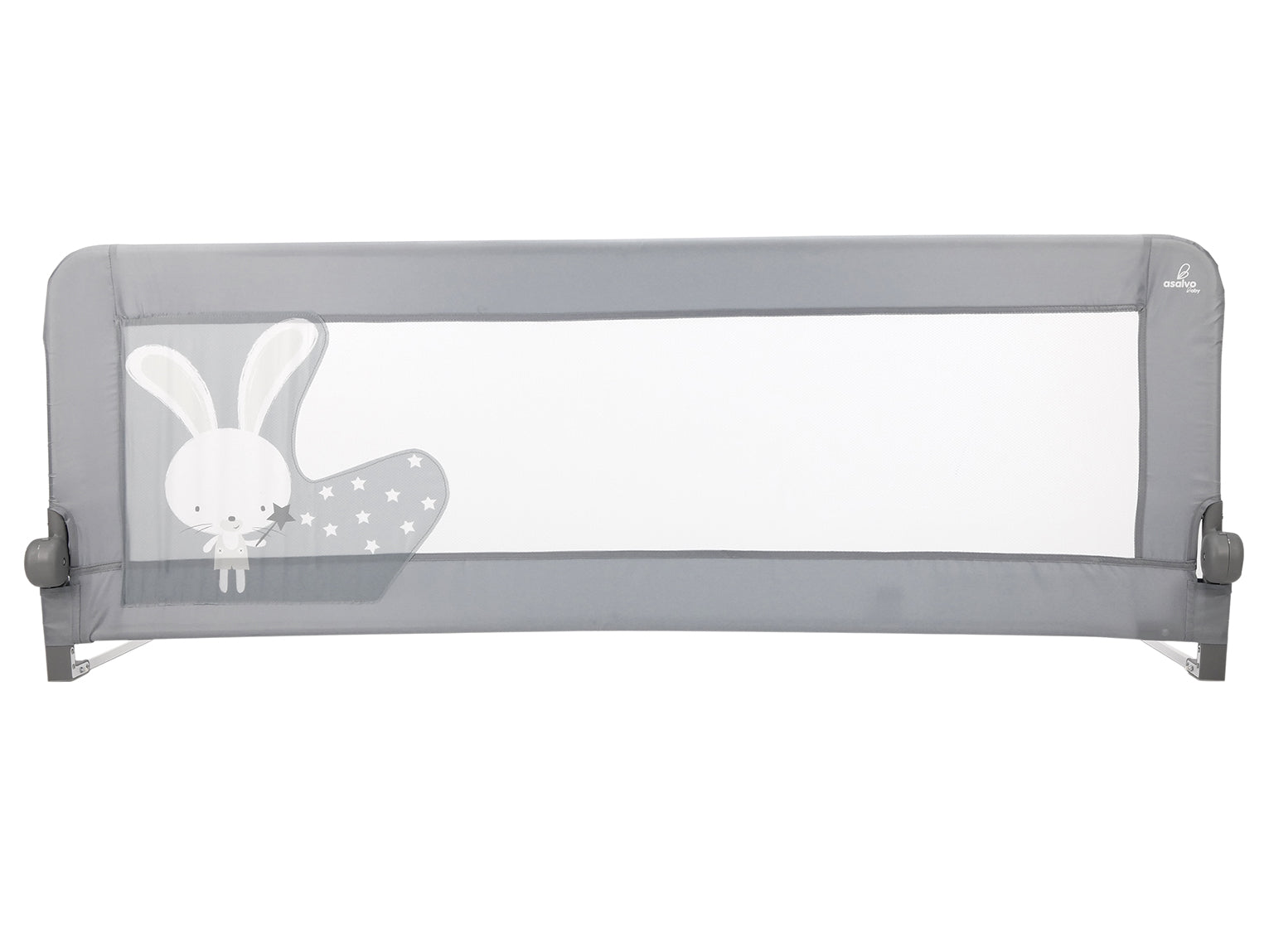 150cm 2-1 Bed Barrier for Nest or Standard Bed Gray Bunny