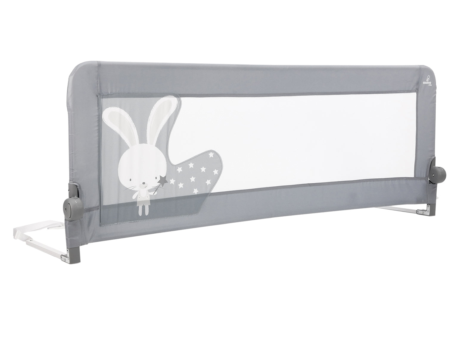 150cm 2-1 Bed Barrier for Nest or Standard Bed Gray Bunny