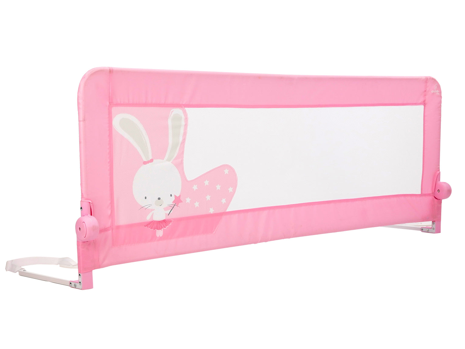 150cm 2-1 Bed Barrier for Nest or Standard Bed Pink Bunny