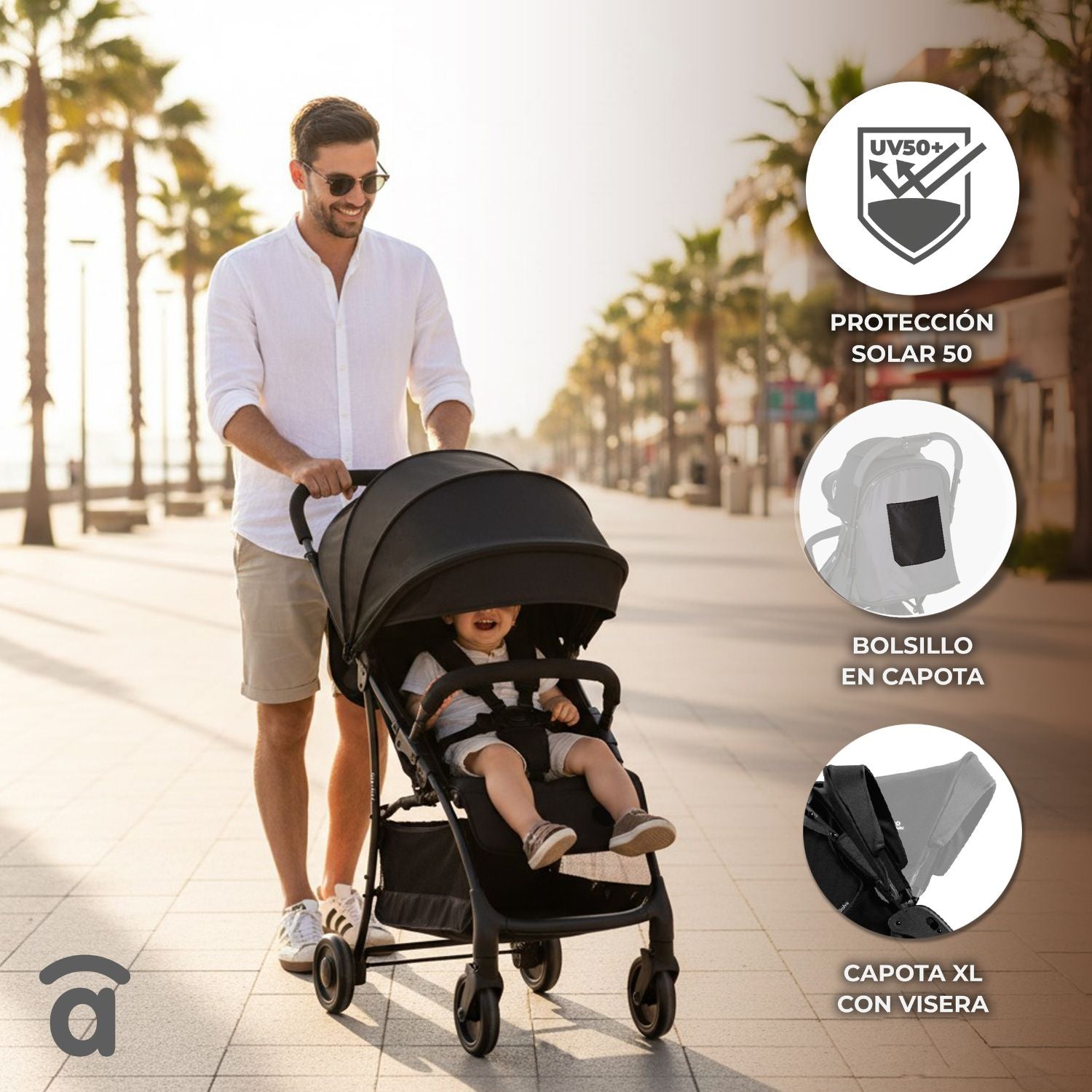 Poussette Milan Violet