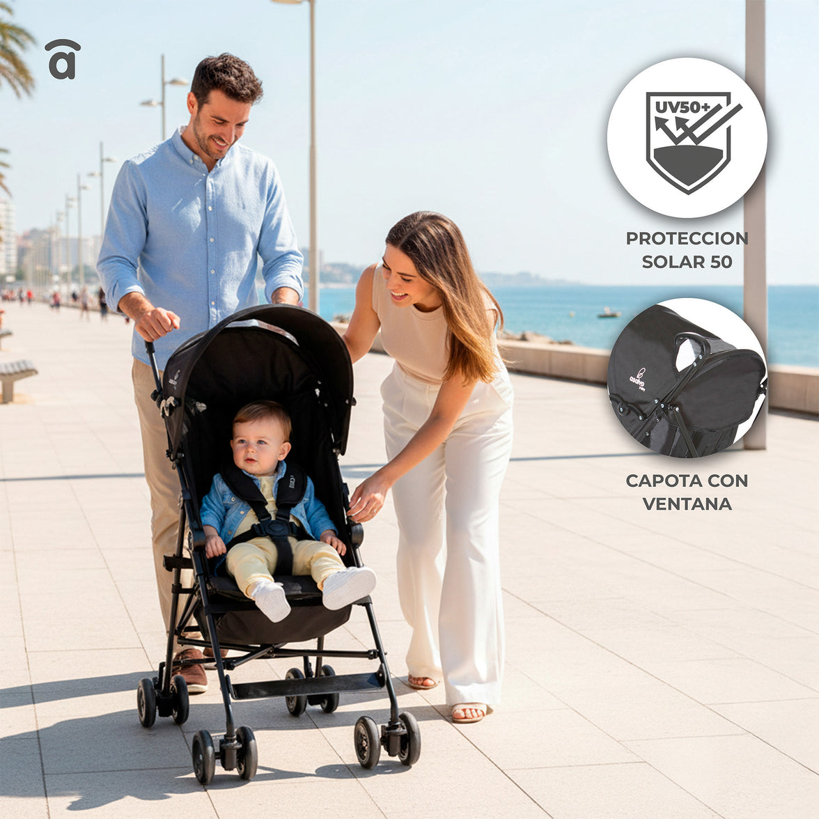 Cadiz Black Stroller