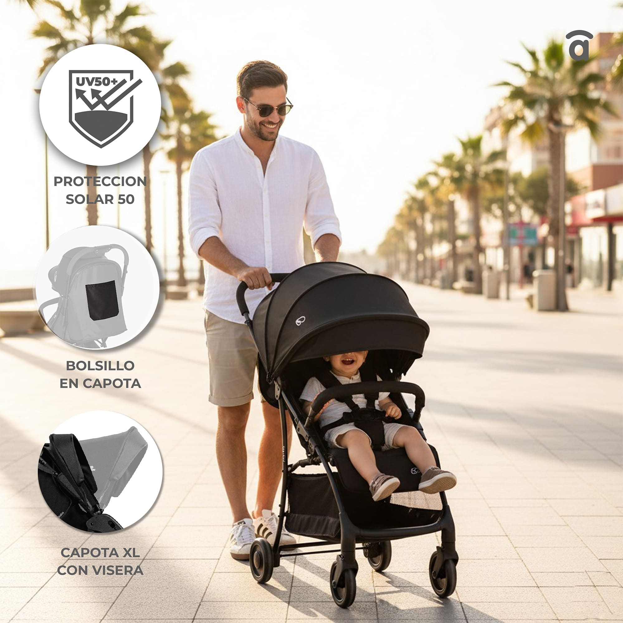 Milan Purple Stroller