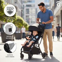 Hito black stroller