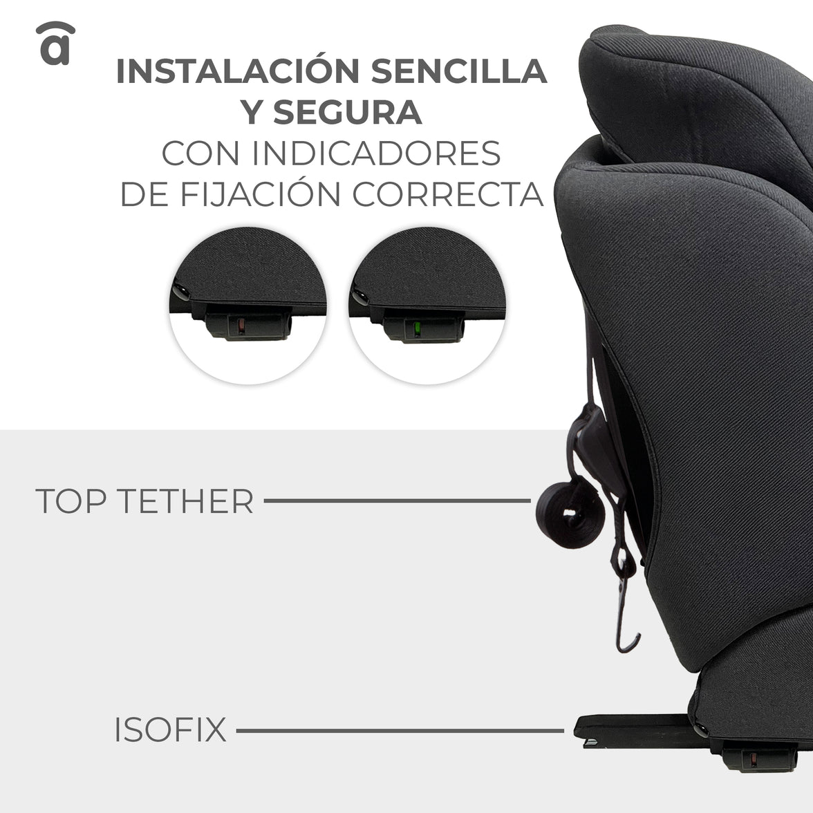 Silla de Auto RouteFix Negro
