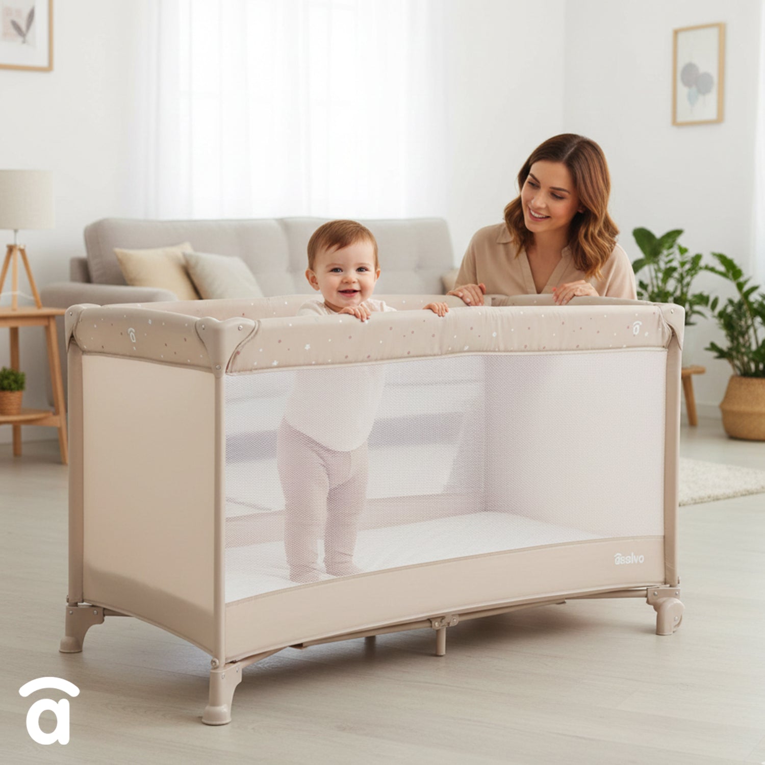 Cuna de Viaje Baleares 2 beige