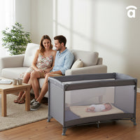 Cuna de viaje Creta gris