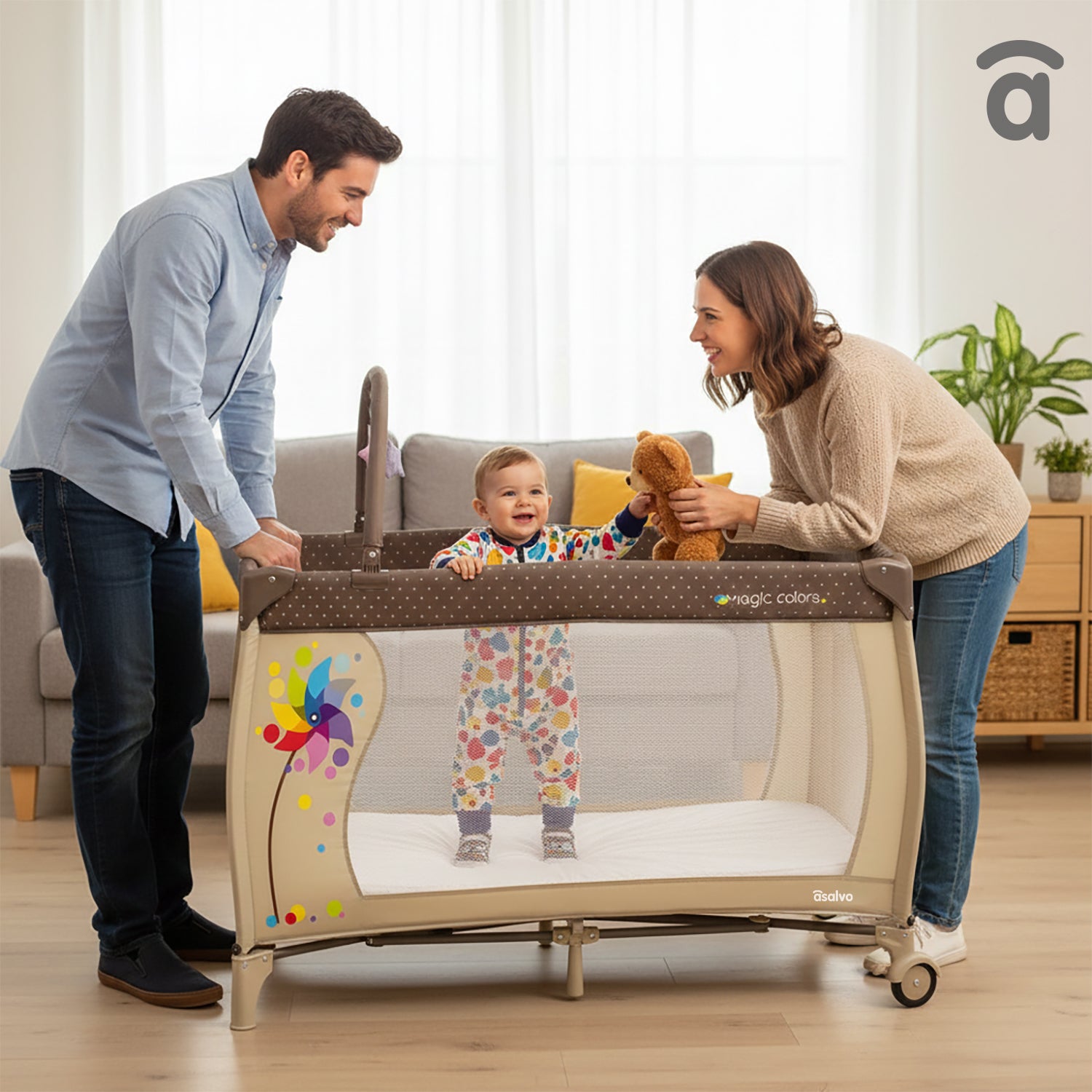 Moedor completo para berço de viagem Plus