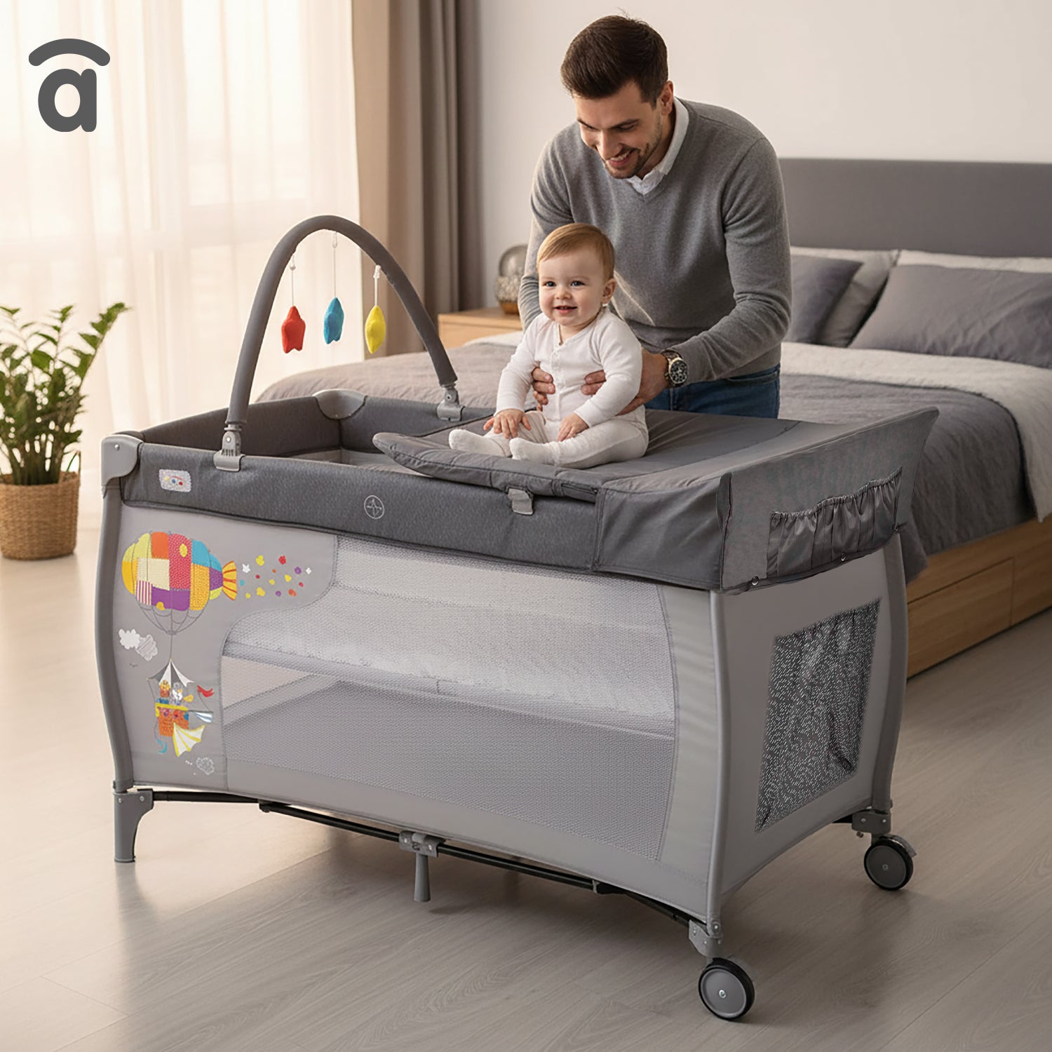 Berço de viagem completo Plus Zeppelin