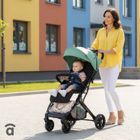Kubic 2 green stroller
