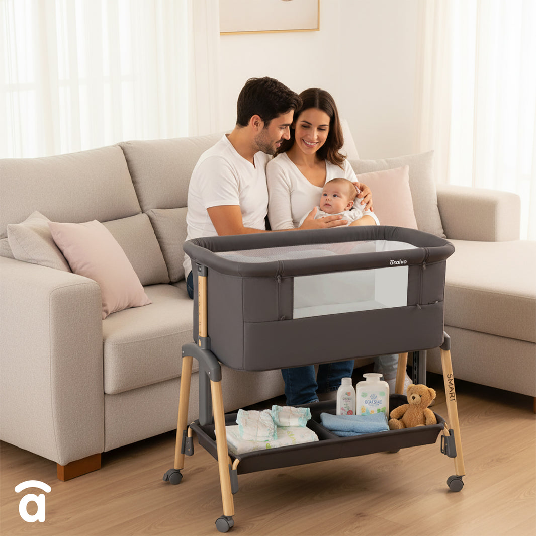 Smart co-sleeping mini crib