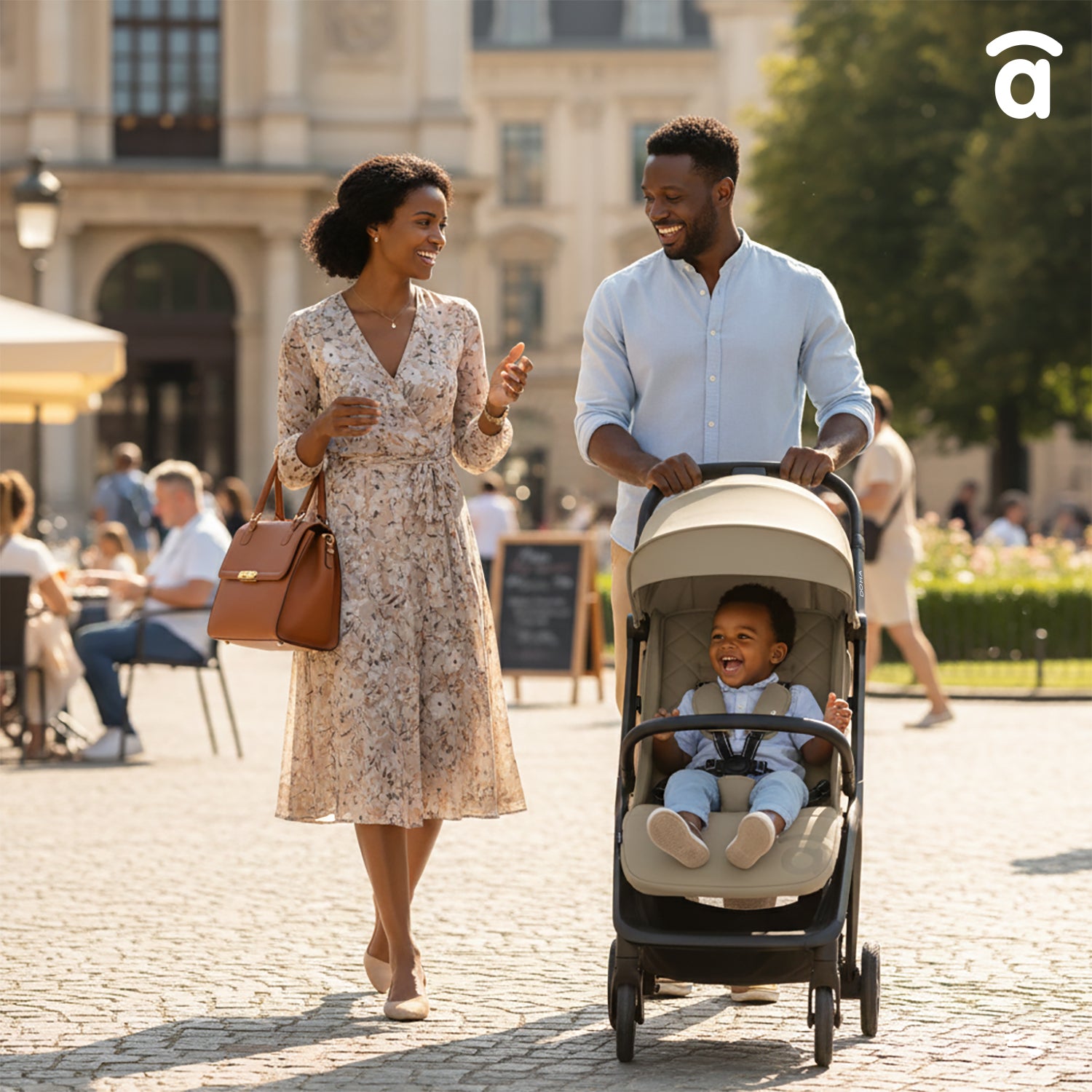 Silla de paseo Doha beige