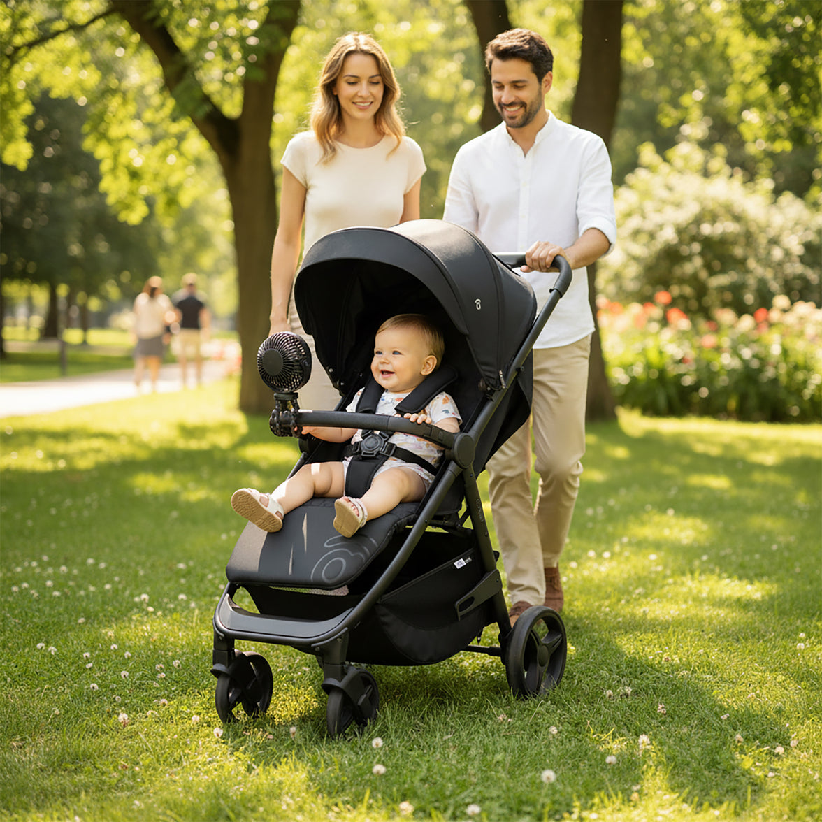 Ventilador Portátil Recargable para silla de paseo y auto