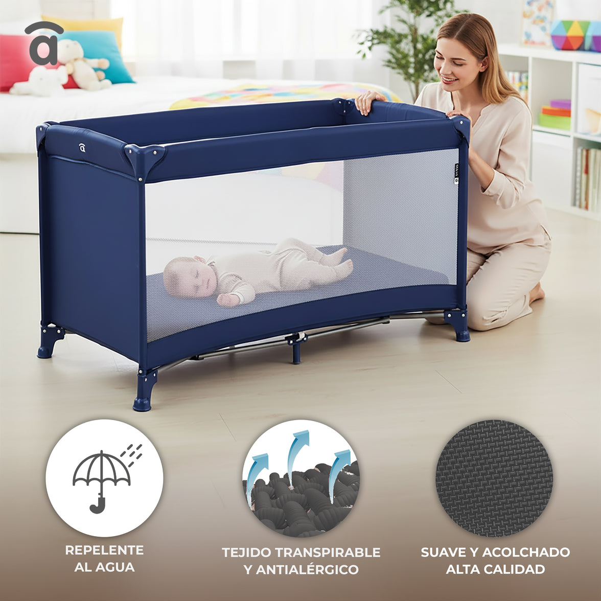 Berço de viagem Parcheesi Creta