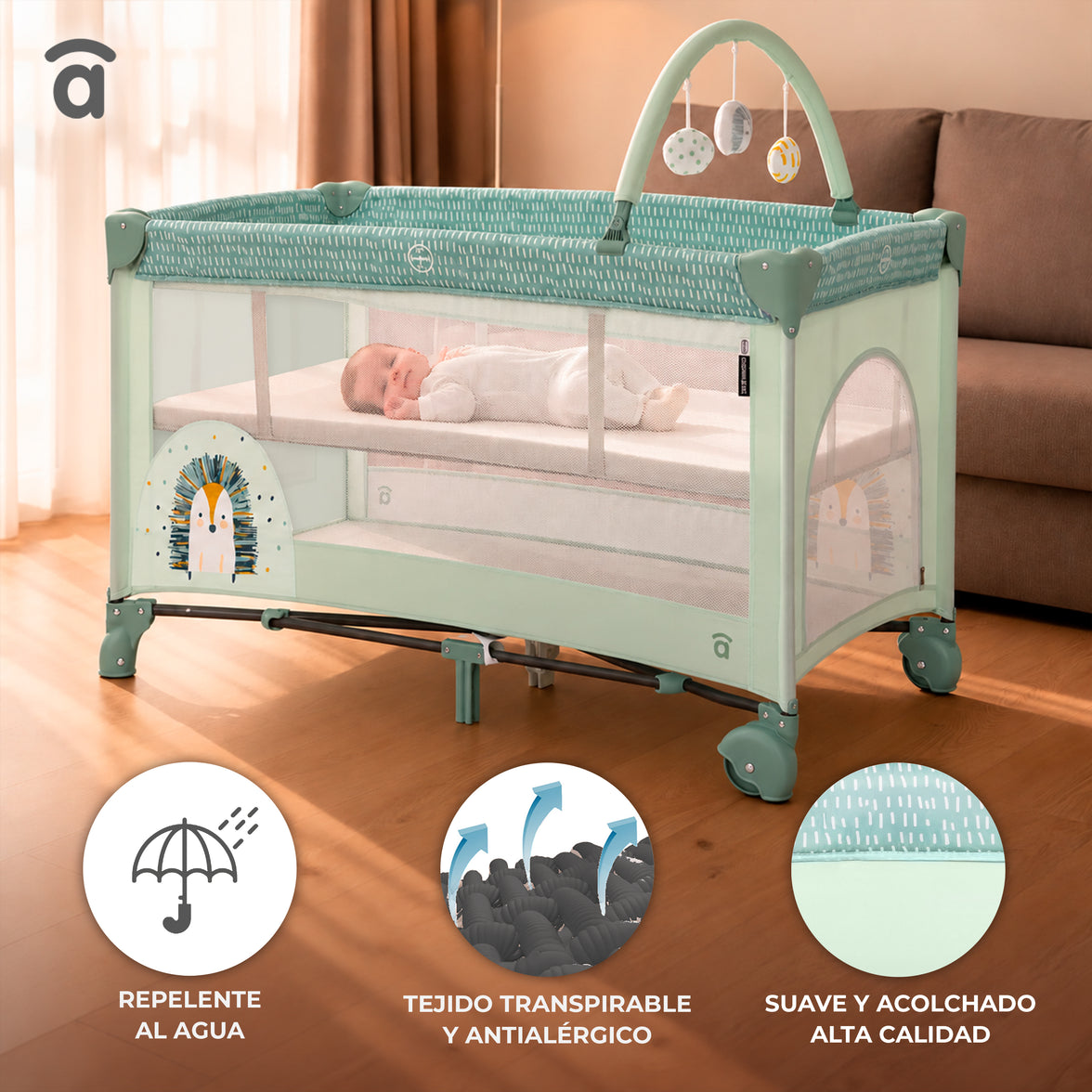 Lit de voyage Complet Duo Hérisson