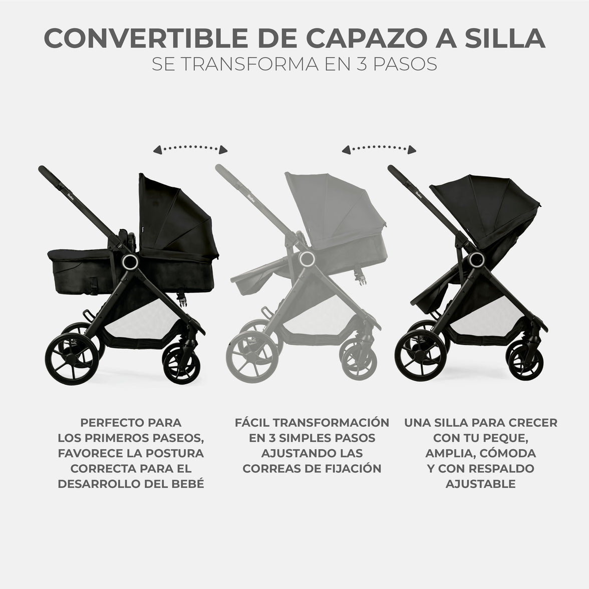 Beige Happy Convertible Trio