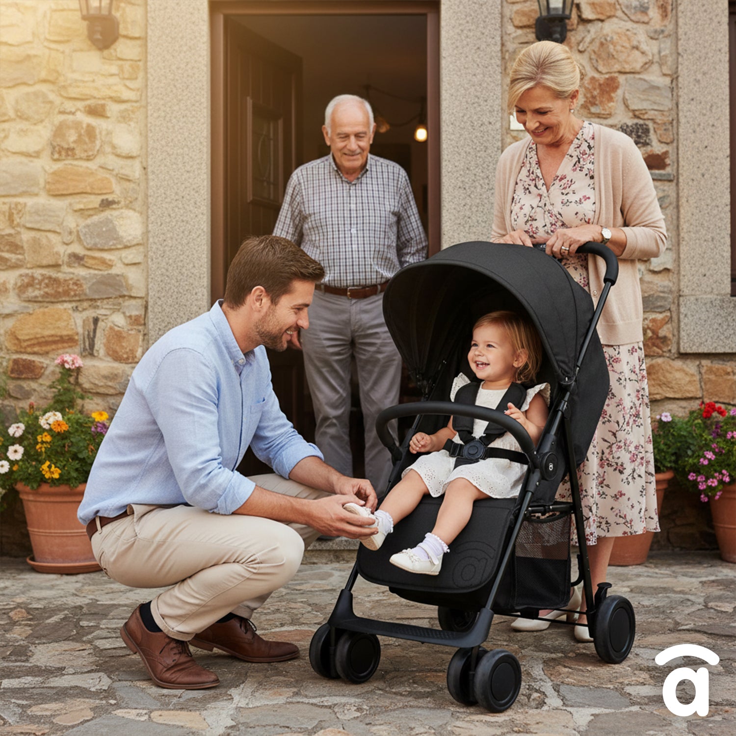 Carrinho de passeio preto nova
