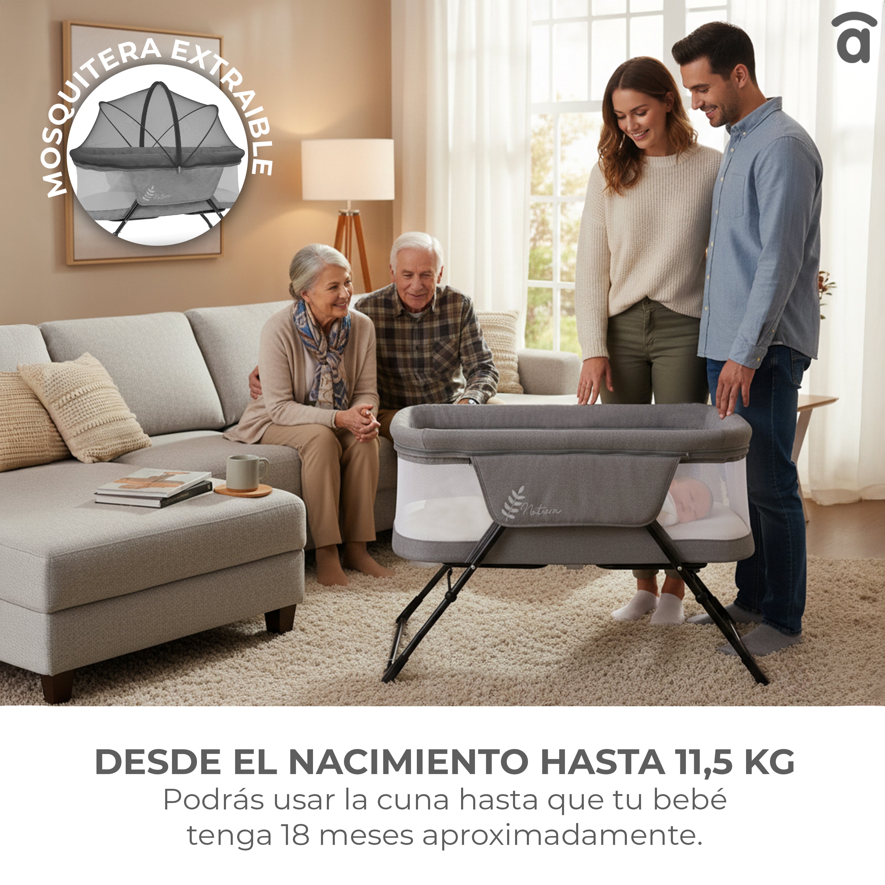 Trip Natura folding mini crib