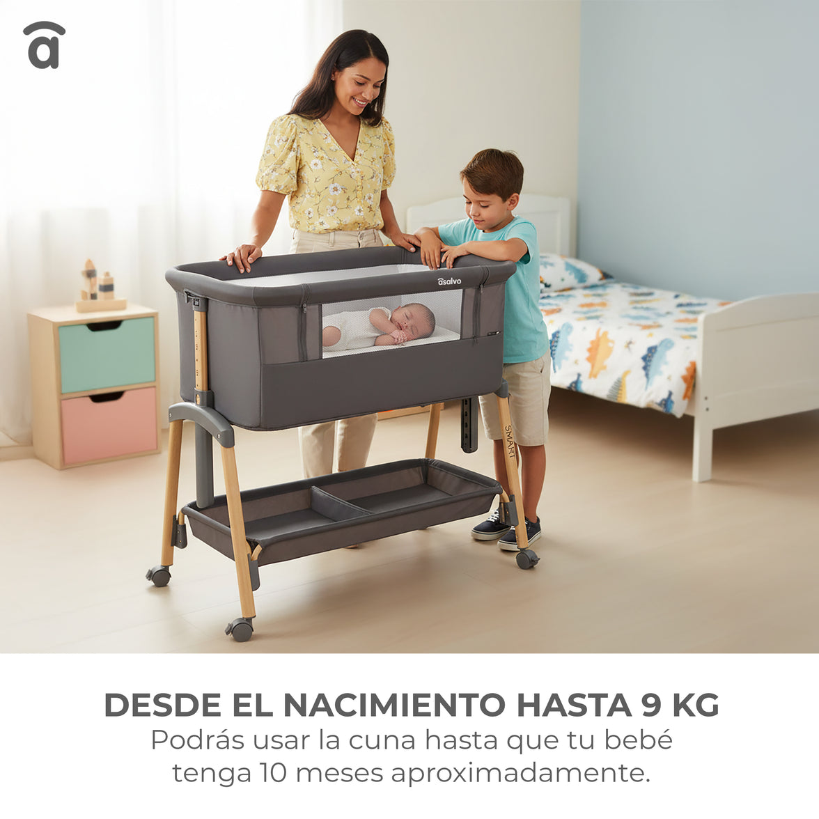 Minicuna de colecho Smart beige