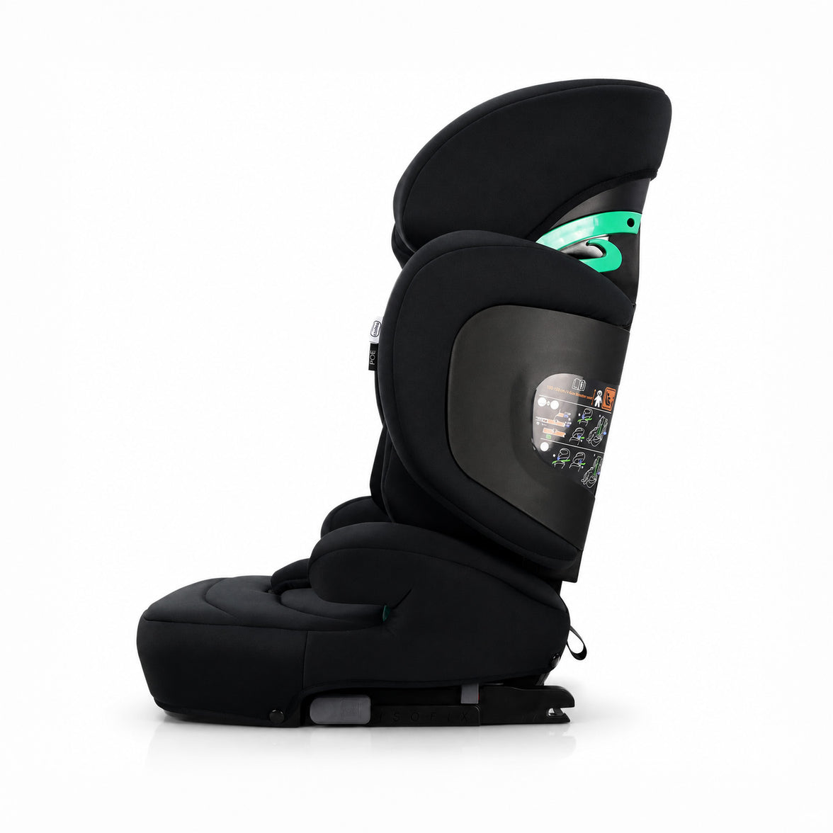 Assento de carro preto I-Size Poe Fix