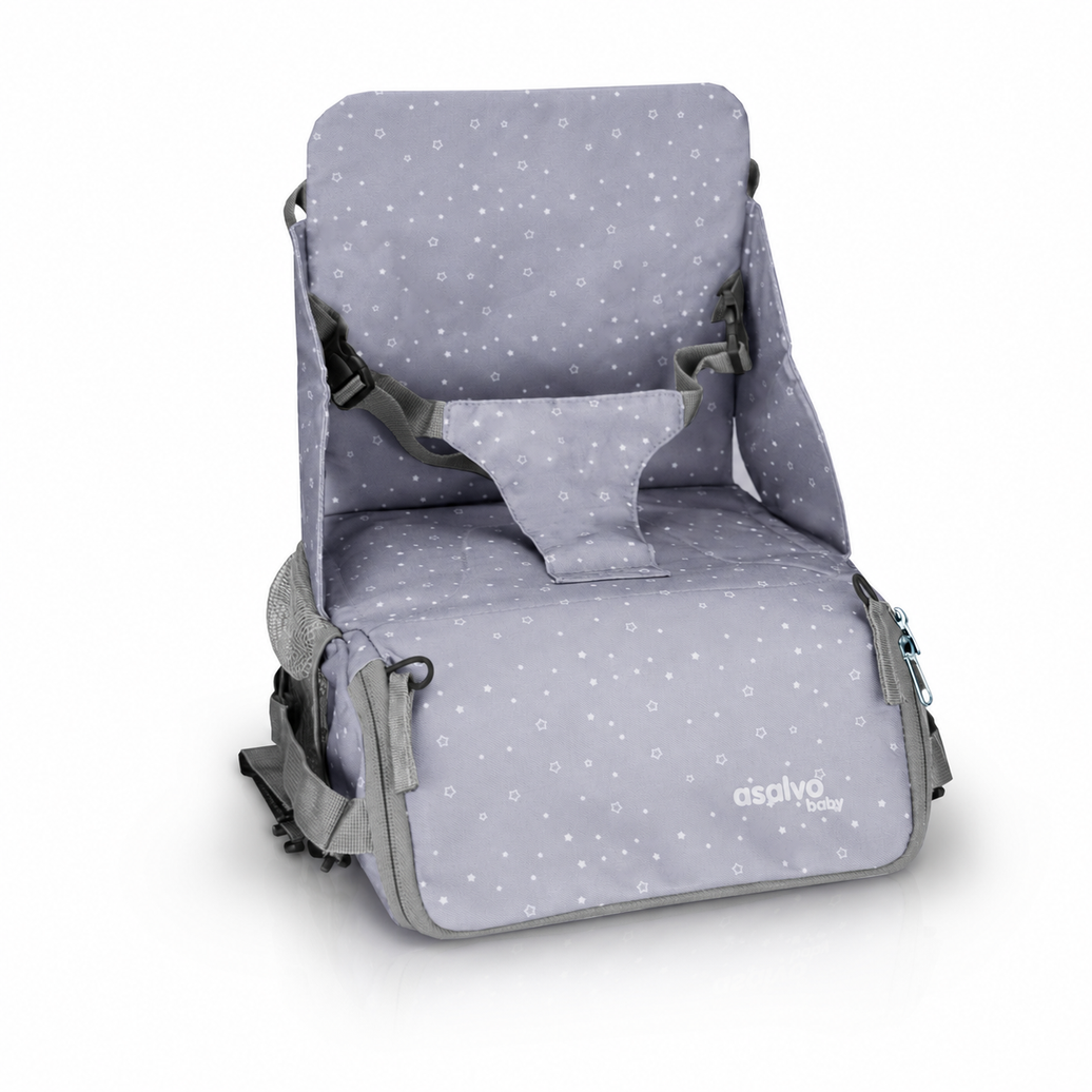 Trona de viaje - Bolso Hummus Estrellas Gris
