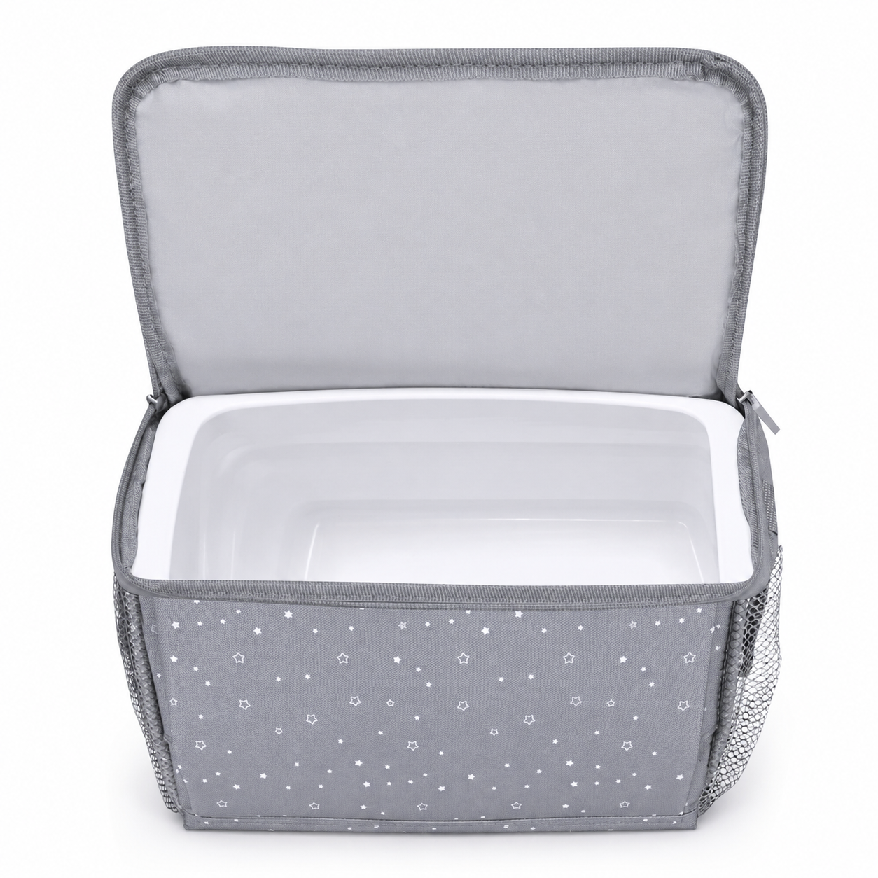 Trona de viaje - Bolso Hummus Estrellas Gris