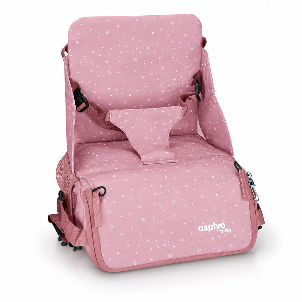 Trona de viaje - Bolso Hummus Estrellas Rosa