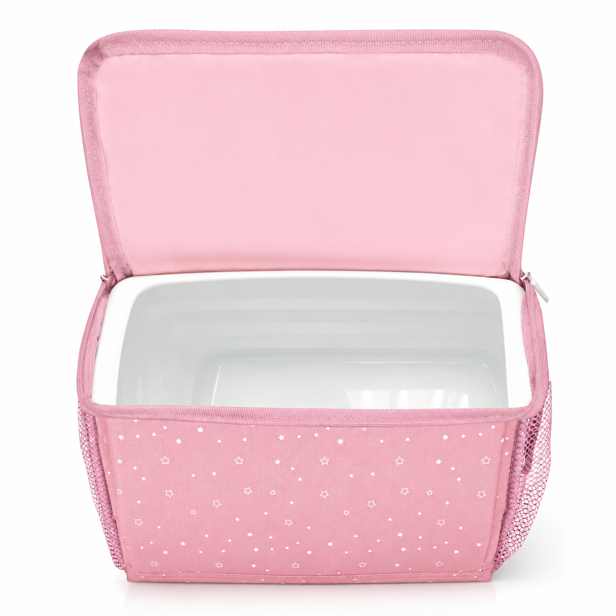Trona de viaje - Bolso Hummus Estrellas Rosa
