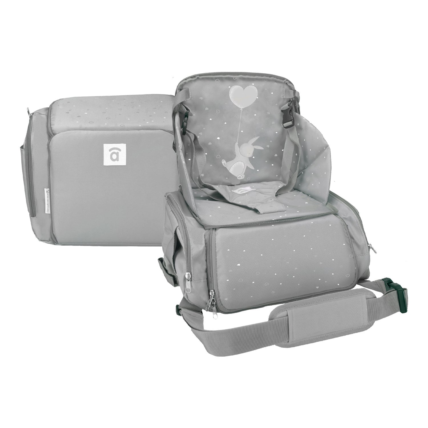 Travel Highchair - Gray Sushi Bag