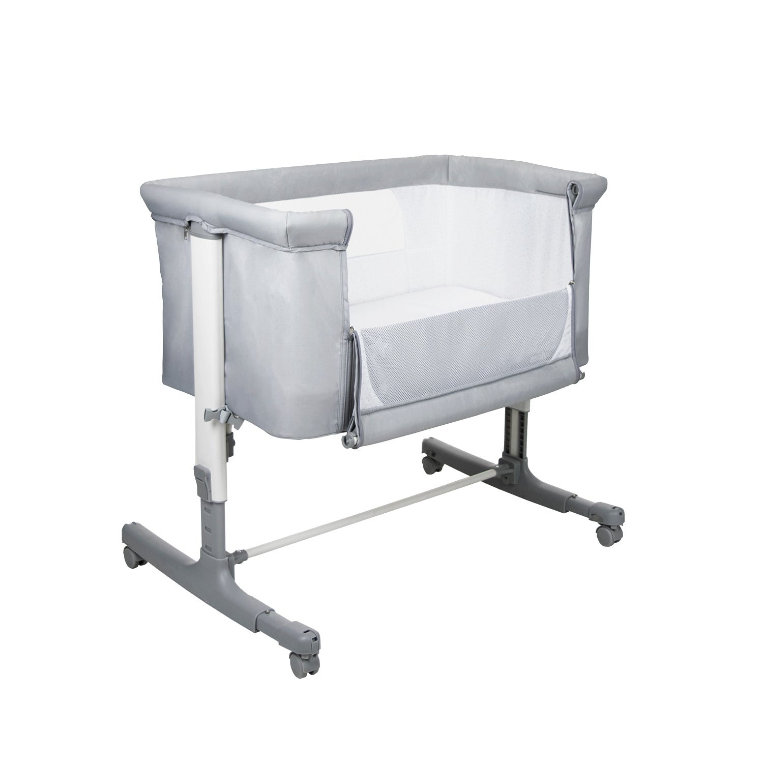 Calm Gray Co-Sleeping Mini Crib