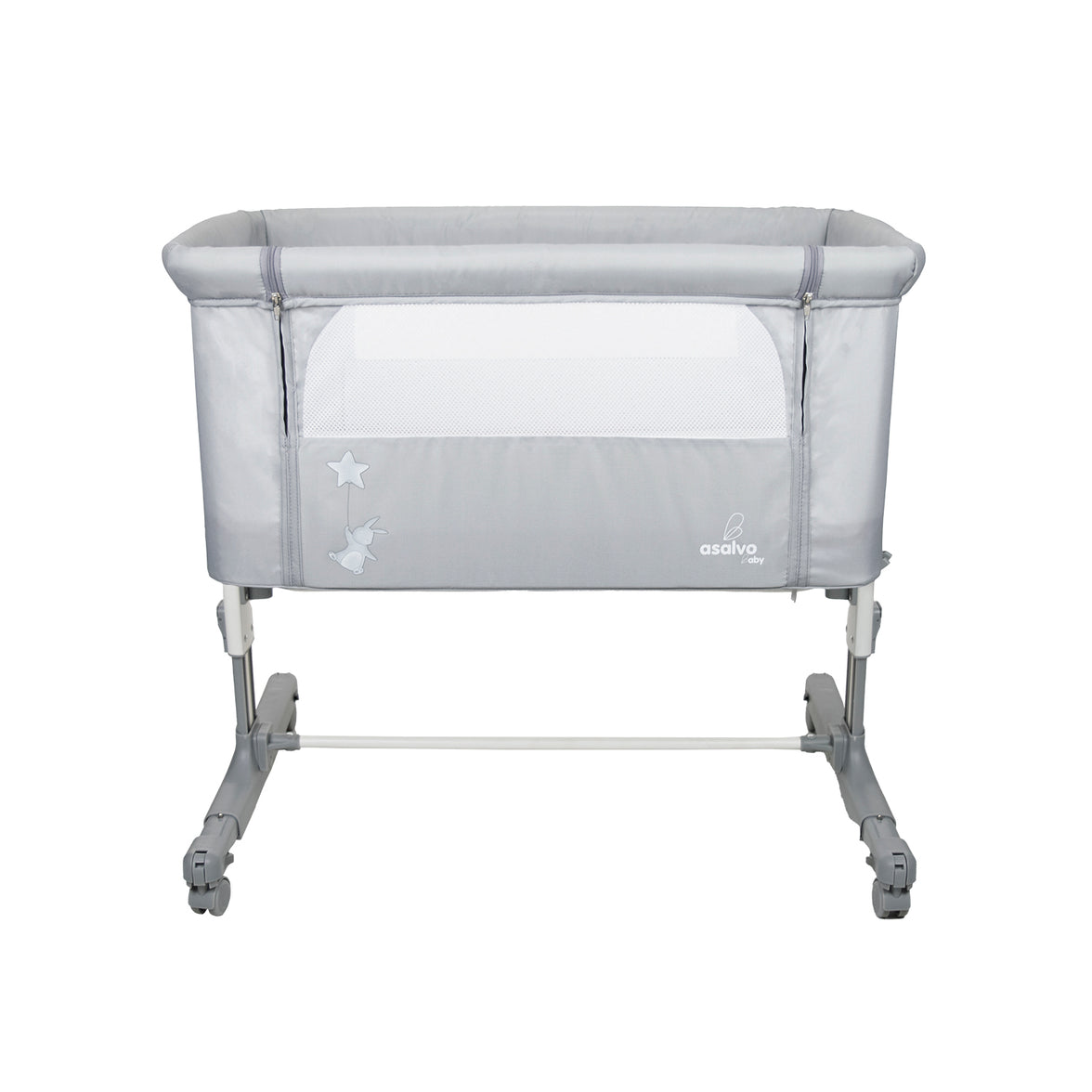Calm Gray Co-Sleeping Mini Crib