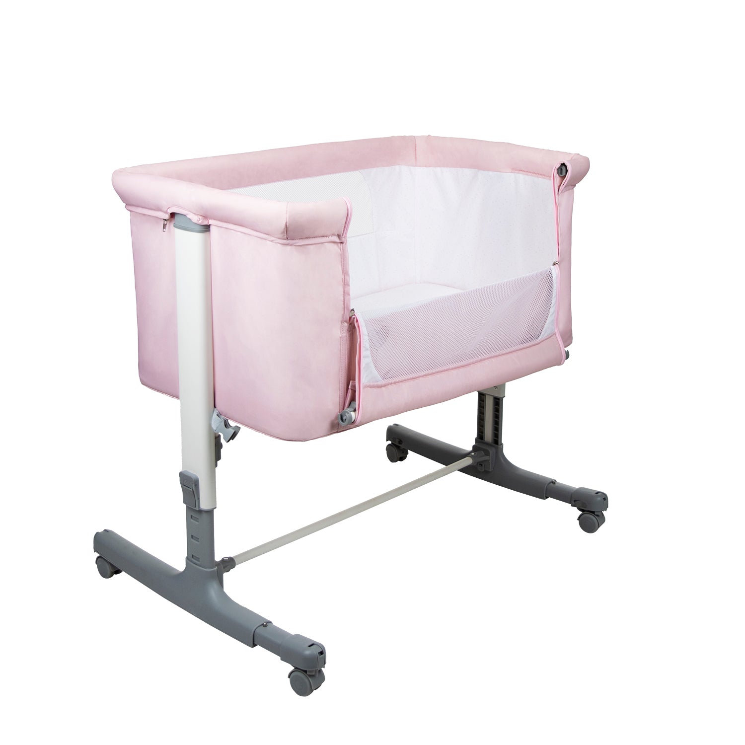 Calm Pink Co-Sleeping Mini Crib