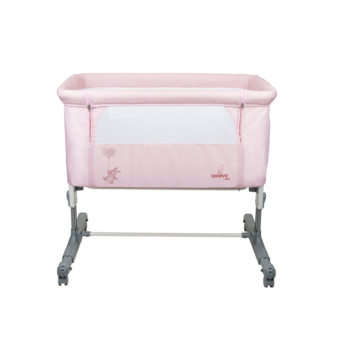 Calm Pink Co-Sleeping Mini Crib