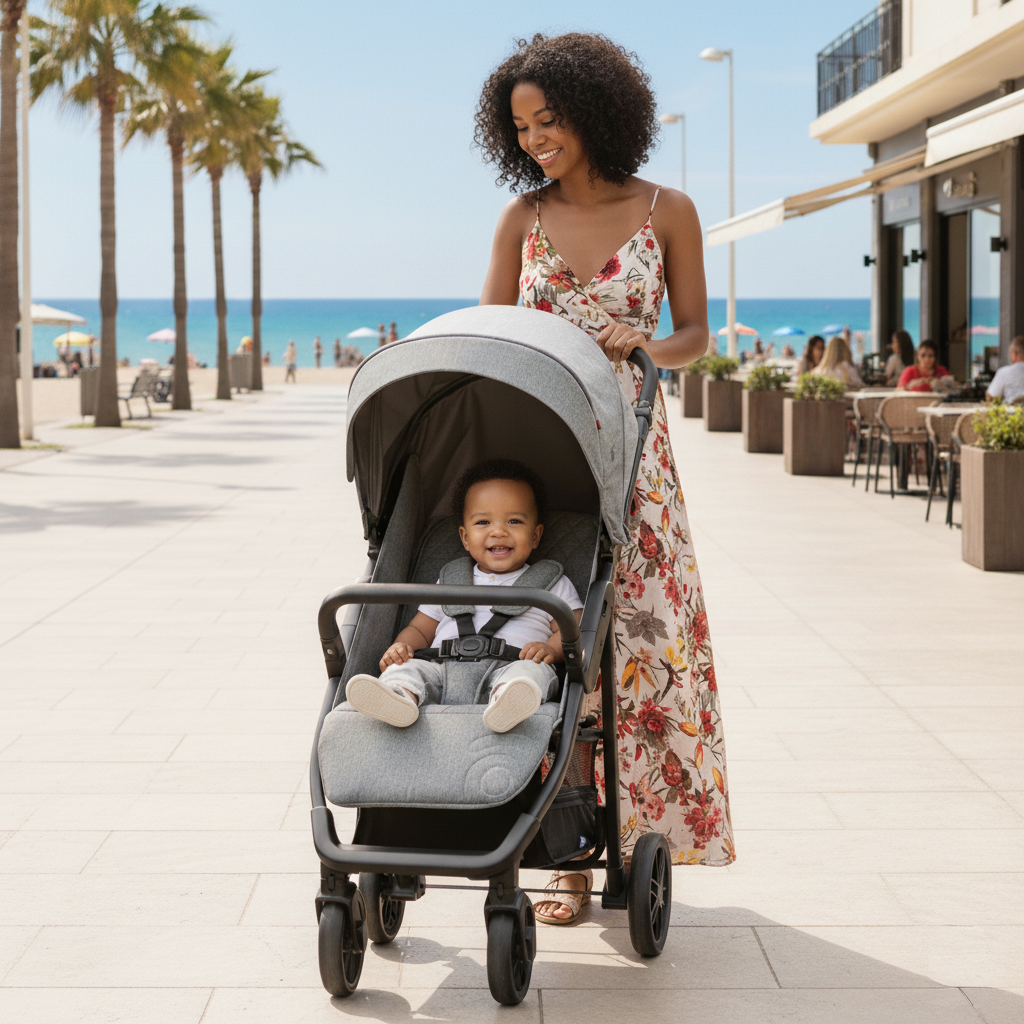 Ness 2 gray stroller