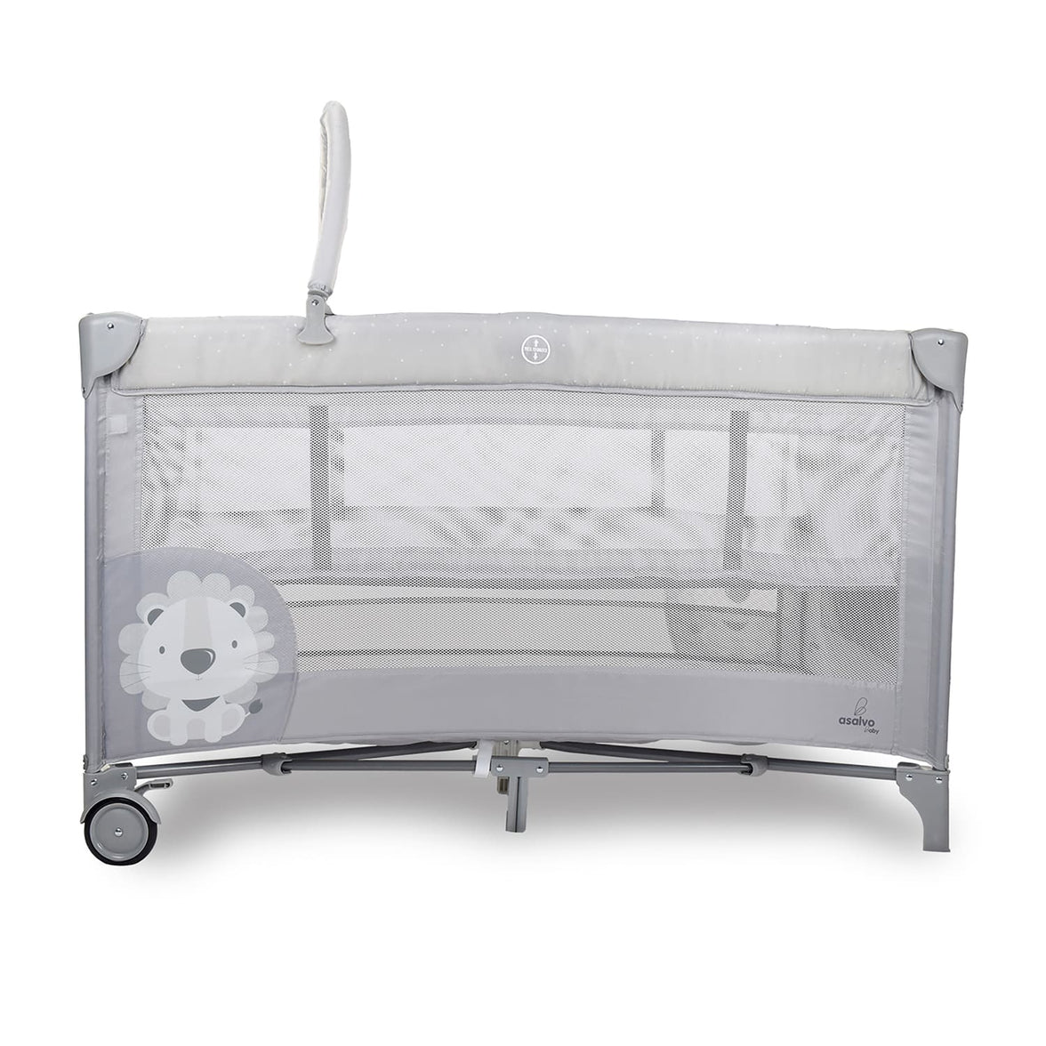 Baby Lion Complete Duo Travel Crib Gray