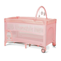 Travel Crib Complete Duo Baby Giraffe Pink