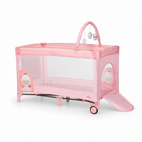 Berço de Viagem Complete Duo Baby Girafa Rosa