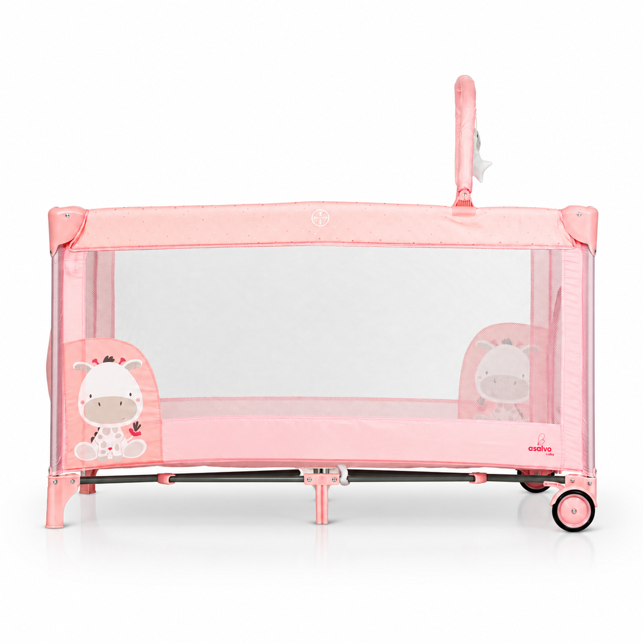 Berço de Viagem Complete Duo Baby Girafa Rosa