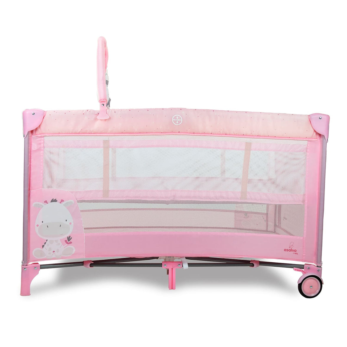 Travel Crib Complete Duo Baby Giraffe Pink