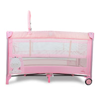 Travel Crib Complete Duo Baby Giraffe Pink