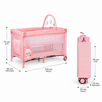 Berço de Viagem Complete Duo Baby Girafa Rosa