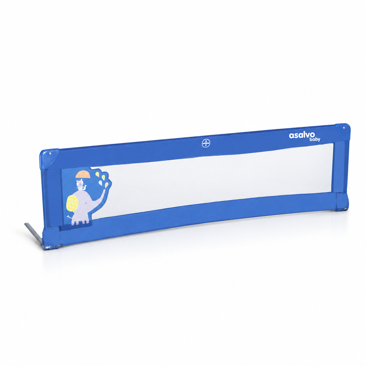Barreira de cama de 150 cm para cama padrão elefante azul